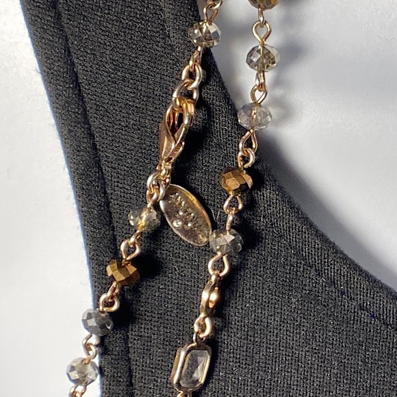 3/$20 Ann Taylor Beaded Opera Necklace - Picture 3 of 3